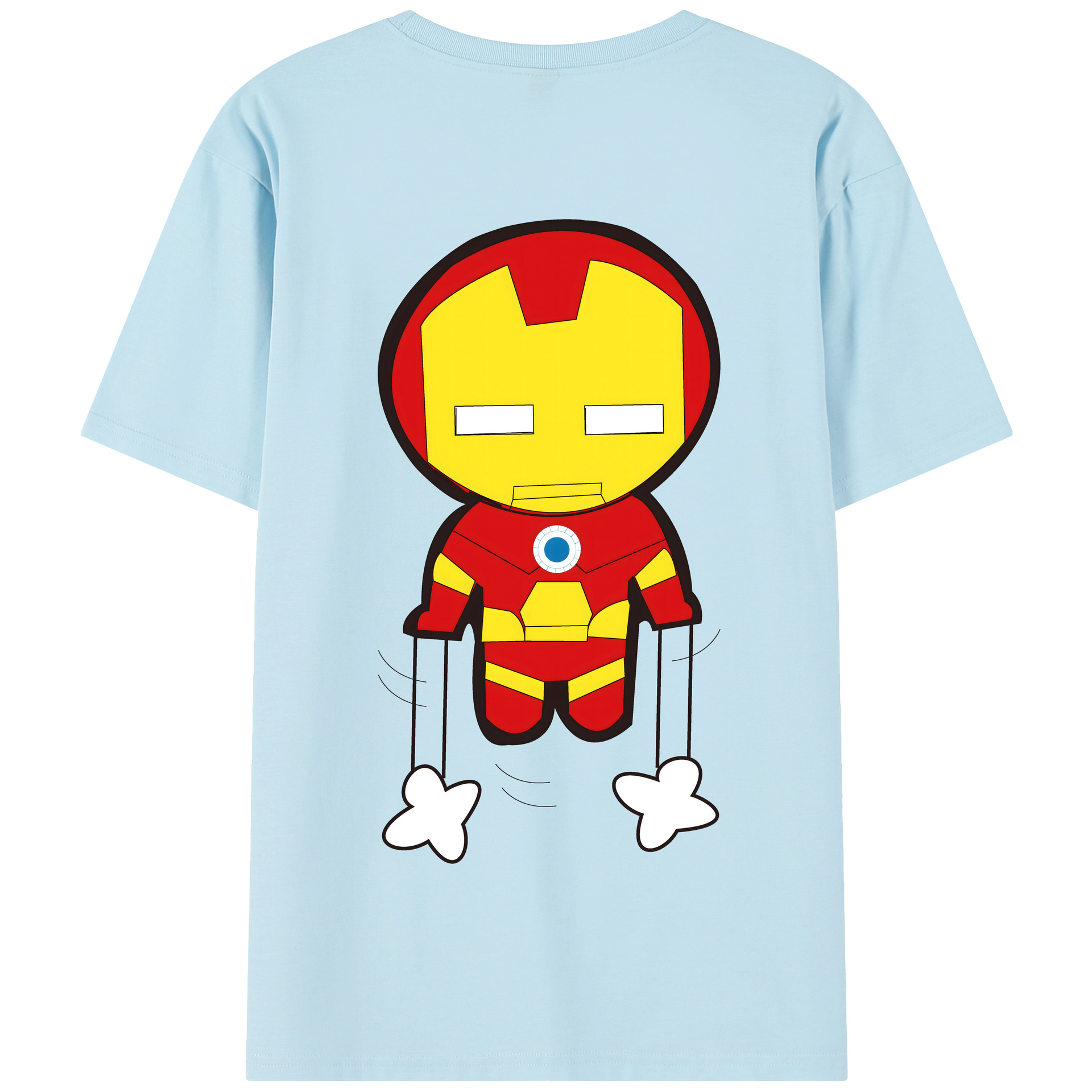 （画像用） アベンジャーズ The Avengers 綿100％半袖Tシャツ（背面プリント）